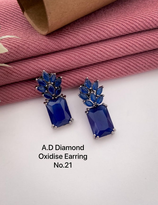 Designer AD Diamond Earrings Wholesale Shop In Surat
